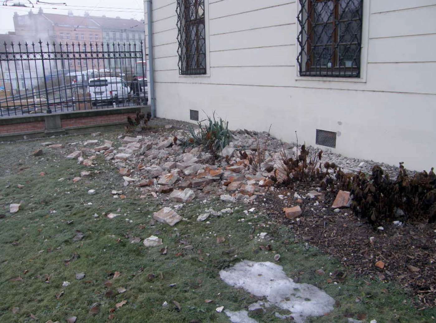 Zřícení římsy 22.12.2023