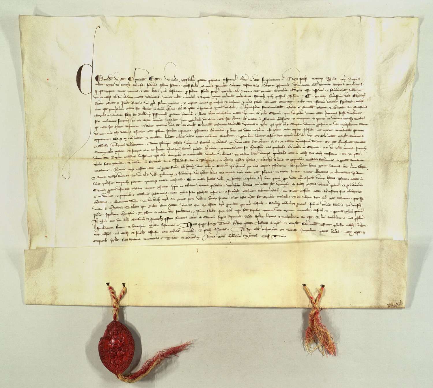 Zakládací listina kláštera z roku 1323